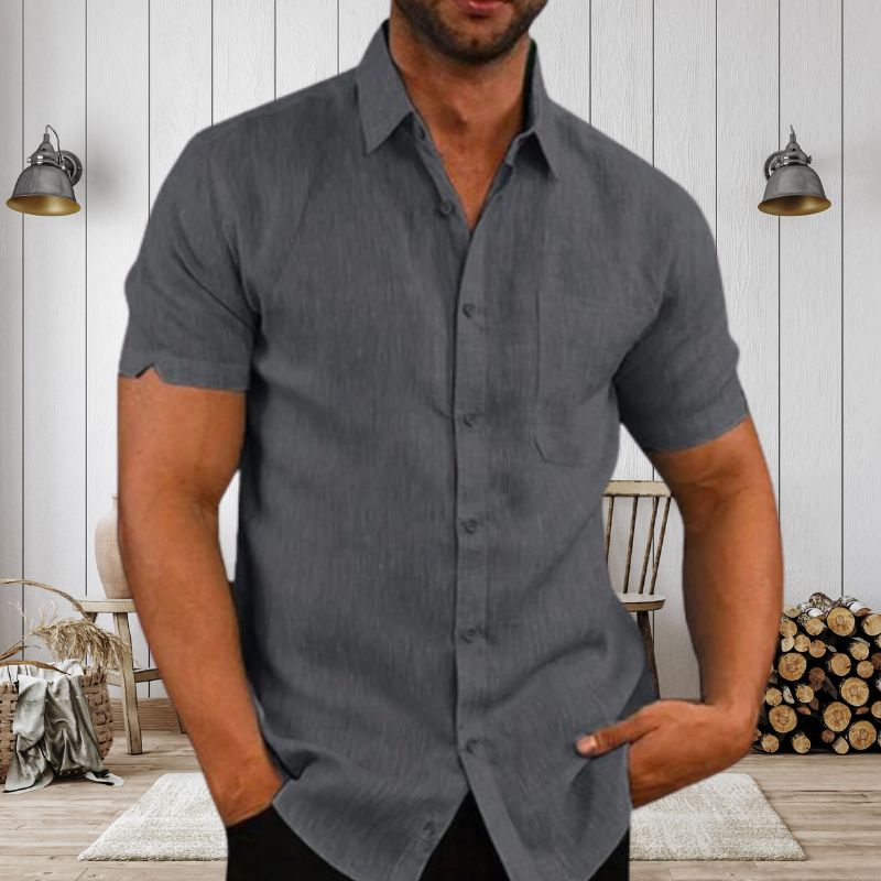 SummerLuxe - Cotton Men's Short-Sleeved Shirts